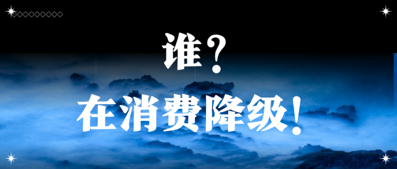 谁，在消费降级！