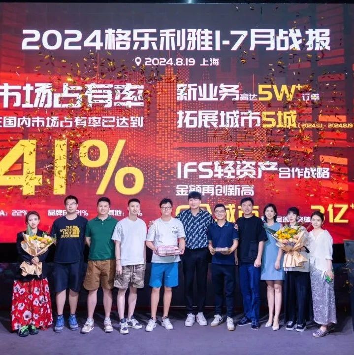 市场占有率41%！2024格乐利雅战报系统